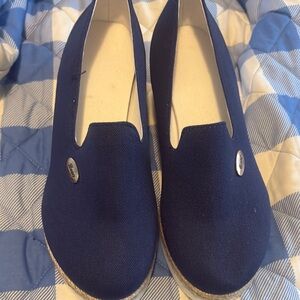 Navy Blue Wedges by